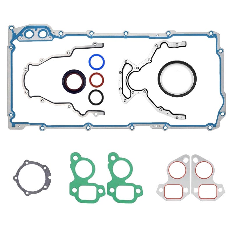 LS Engines Lower Gasket Set  CS5975A CS9284  Oil Pan OS30693R Front Timing Cover TCS45993  Rear Main Seal Gaskets BS40640 Fits GM V8 Engines 48L 53L 57L 60L 62L for Chevrolet GMC  Cadillac